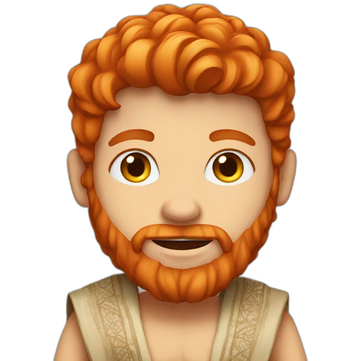 Red head ginger guy in arabic desert clothing emoji