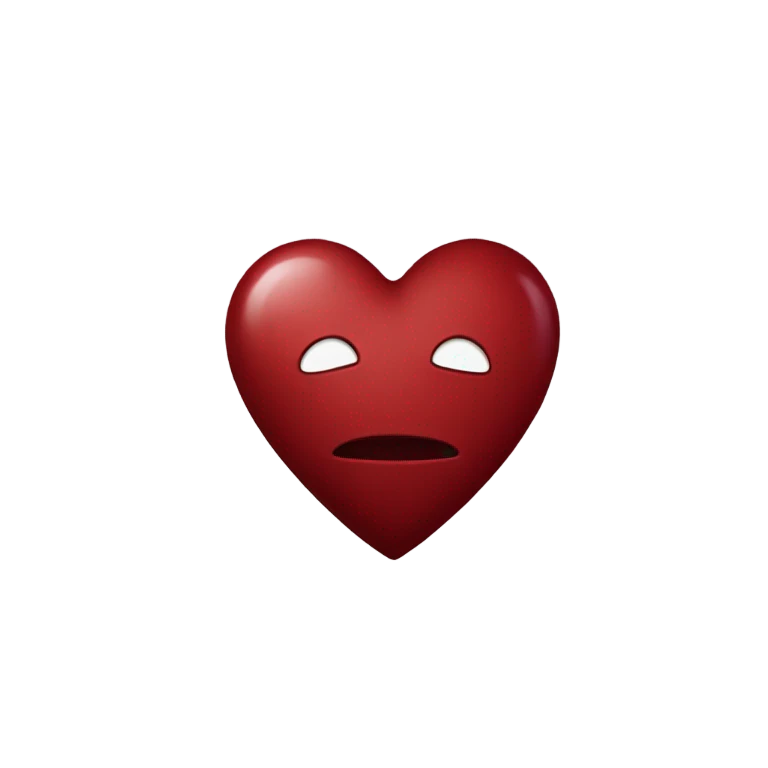 dark red heart emoji
