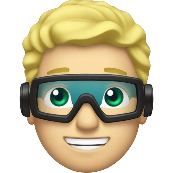 Blond man scuba diving  emoji