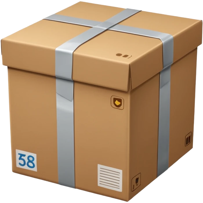 parcel box in postal service  emoji