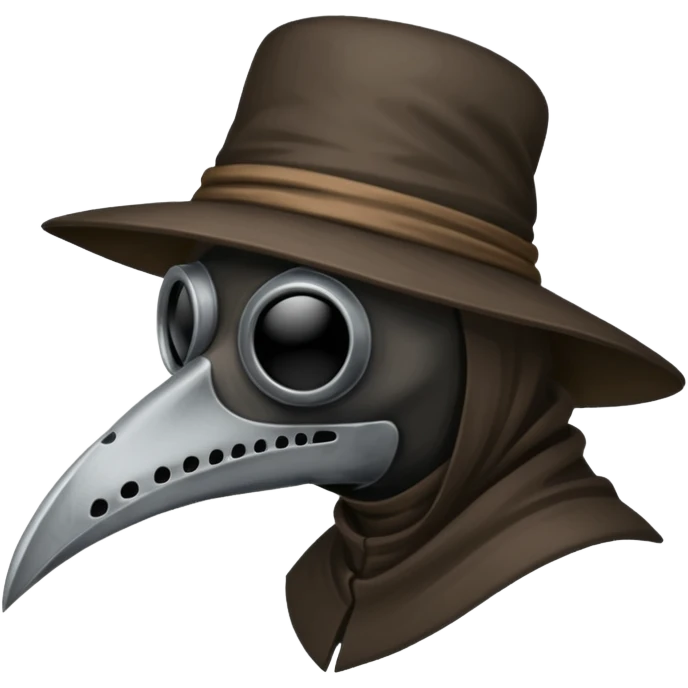 plague doctor mask no hat emoji
