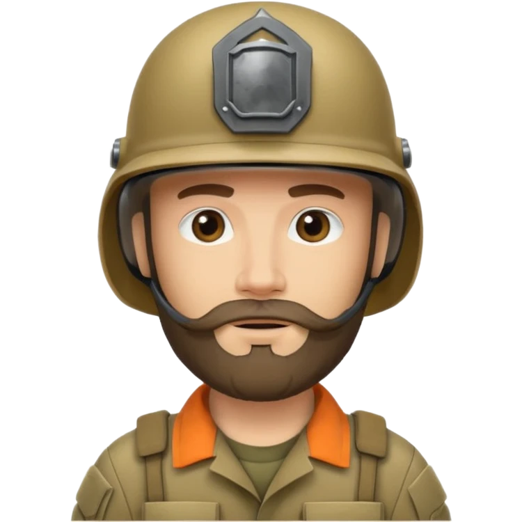male soldiers with beard emoji