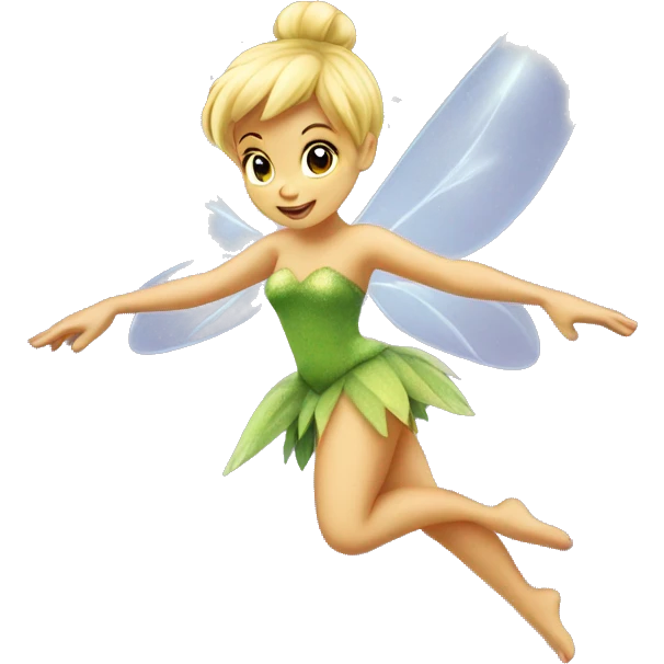 Fairy tinkerbell flying emoji