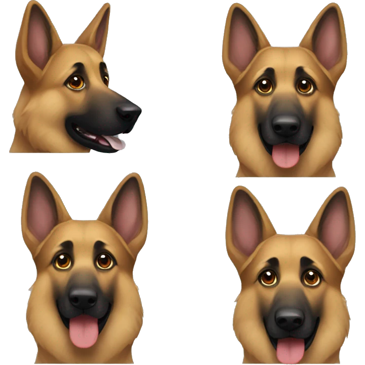 german shepherd  emoji