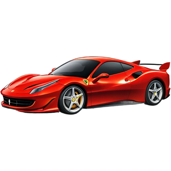 Ferrari racing car emoji