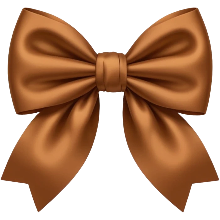 Brown bow emoji