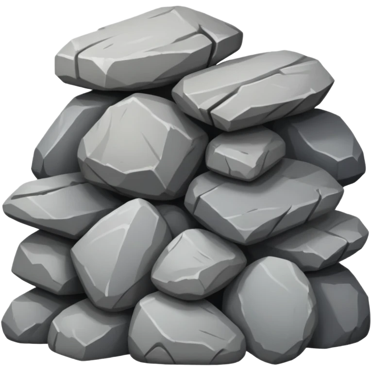 generate realistic detailed stone emoji