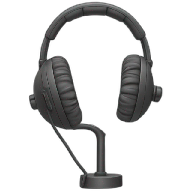 Microfono con auricular emoji