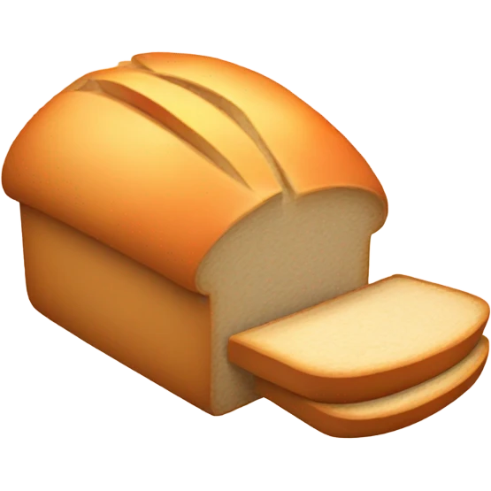 Bread entering peach emoji