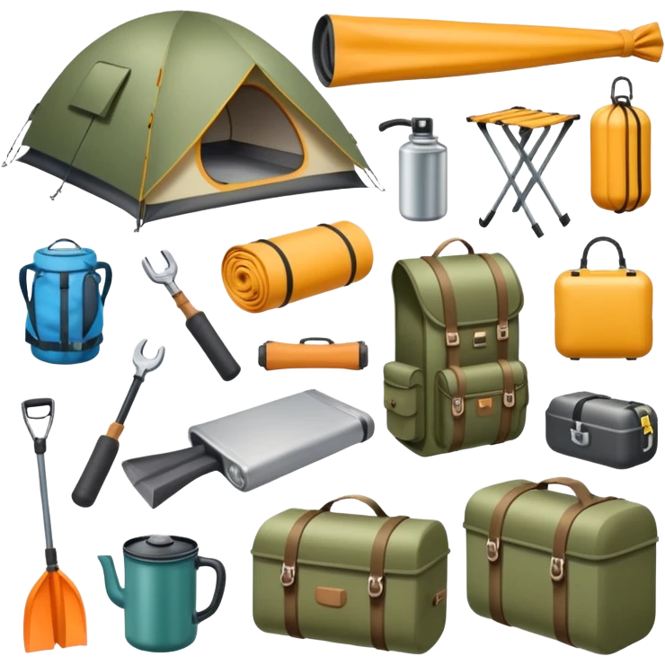 camping gear emoji
