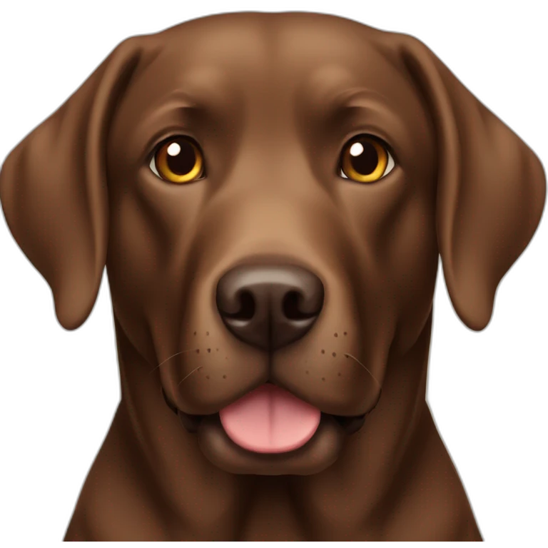 brown labrador retriever emoji