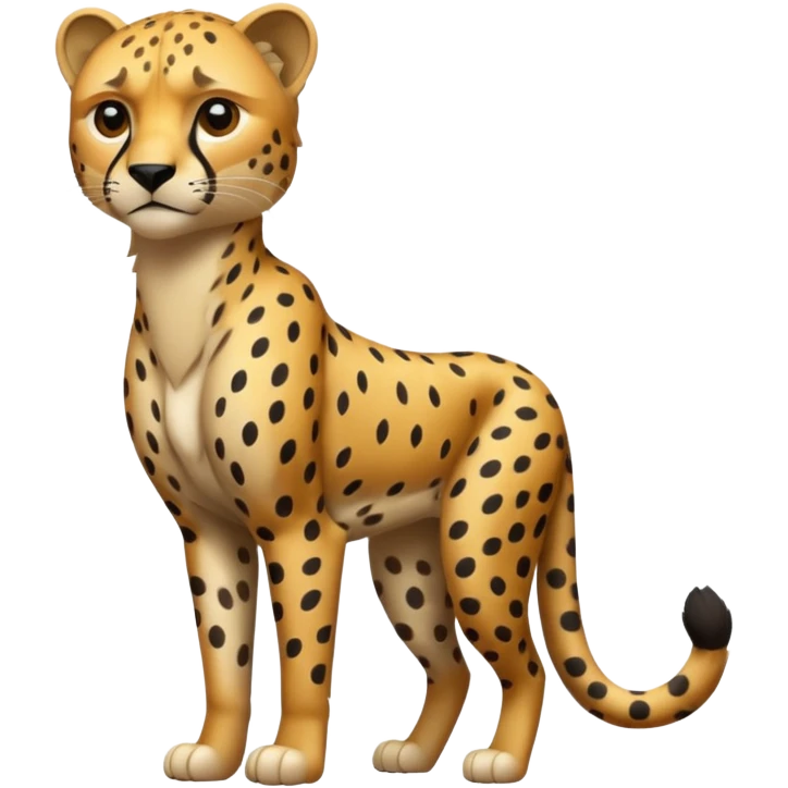 Emoji de un chita de cuerpo completo emoji