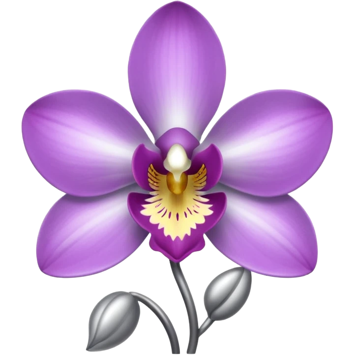 chrome gray silver orchid emoji