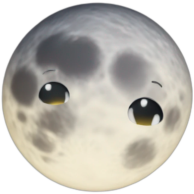 funny moon emoji