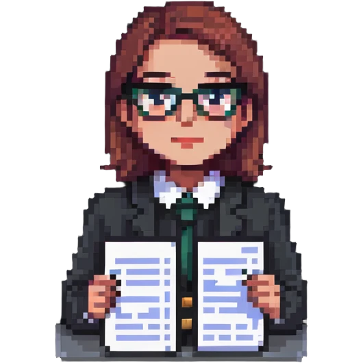 accountant with paper in hand, no glasses emoji