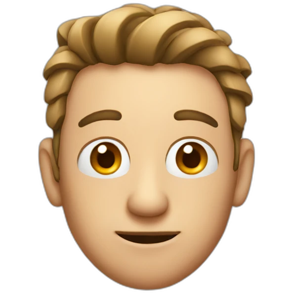 Man with big nose and bug ears emoji
