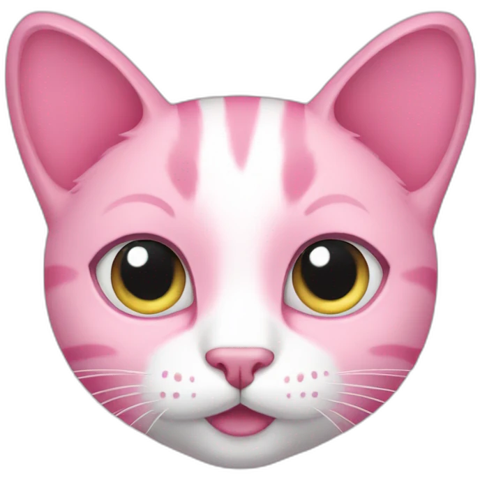 Pink cat  emoji
