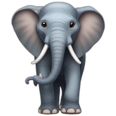 elephant with an avatar next to him emoji