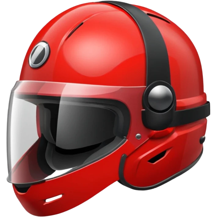 A Helmet – red with visor emoji