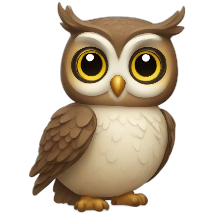 Cute owl emoji