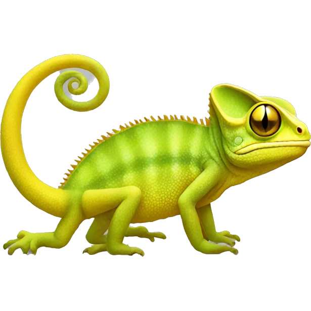 yellow chameleon emoji