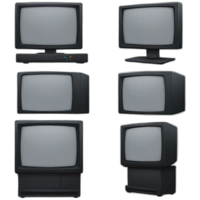 Flat screen emoji
