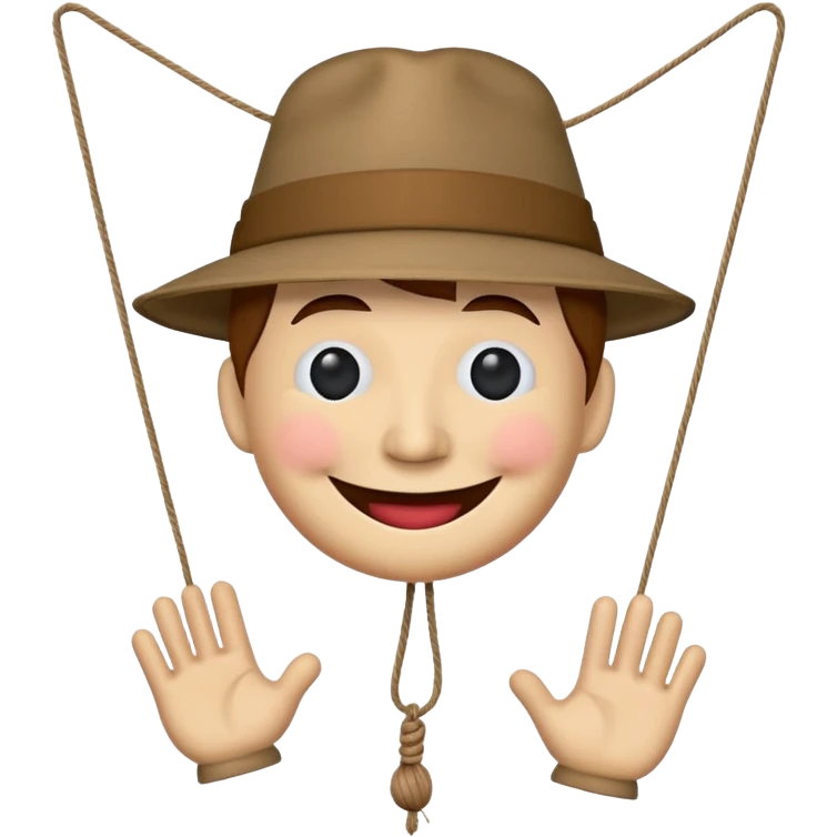 A puppet that you pull with string. emoji