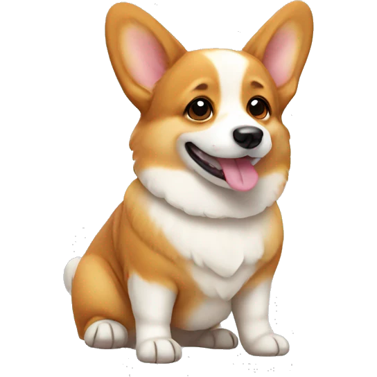 Cute corgi emoji