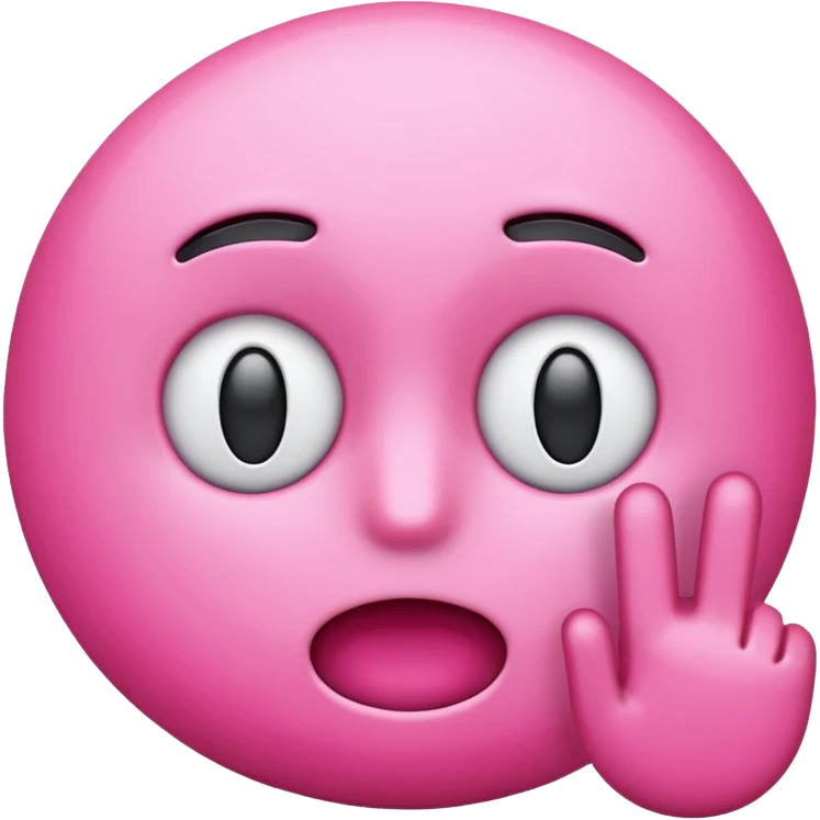 me haces un emoji de alerta en rosa tipo 3d ? te paso el código de color FDD2EF emoji