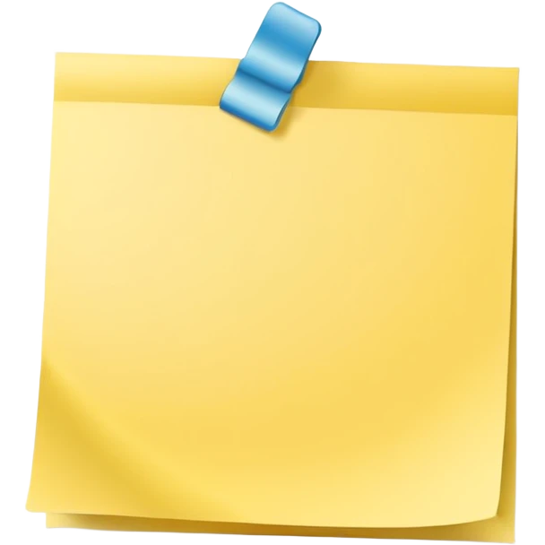 empty sticky note, no face or marks emoji