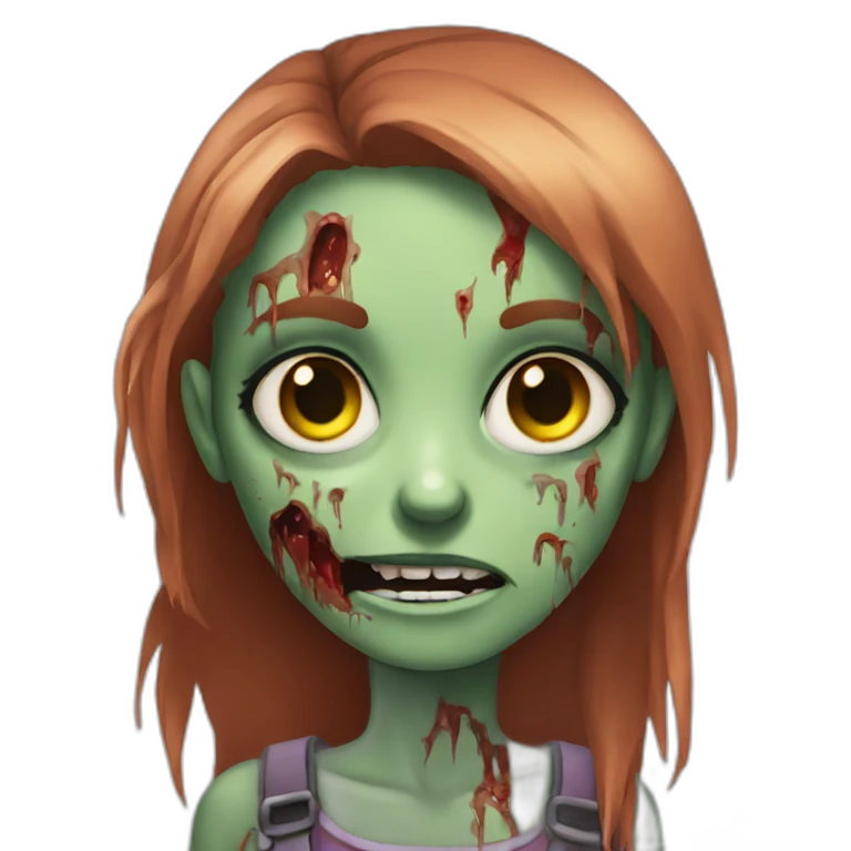 Zombie girl emoji