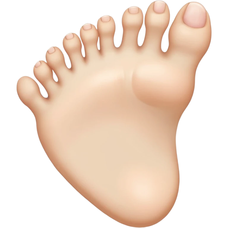 pale white foot emoji
