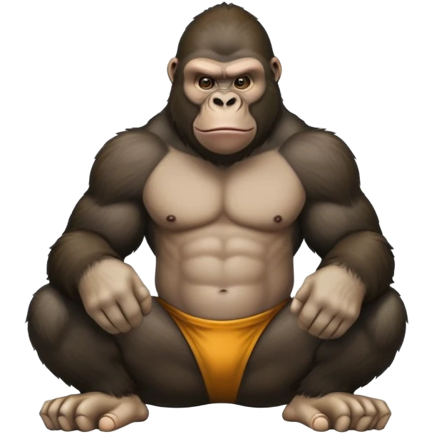 Gorilla with no legs emoji