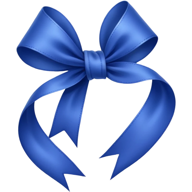 Bright Indigo Ribbon emoji