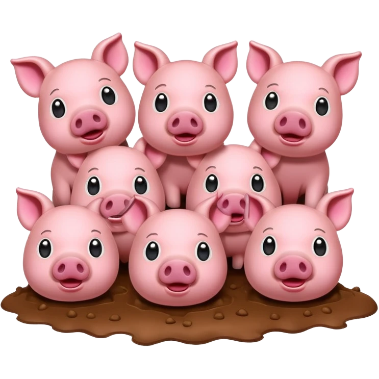 six pigs emoji