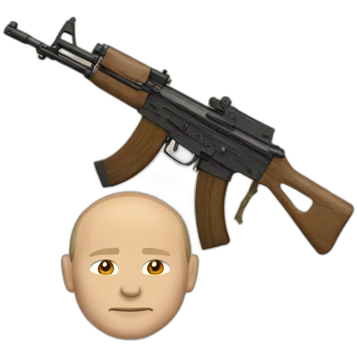 putin and ak-47 emoji
