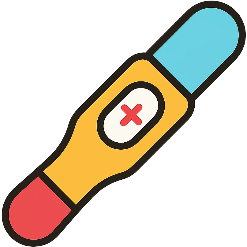 pregnancy test, positive result, minimal style emoji