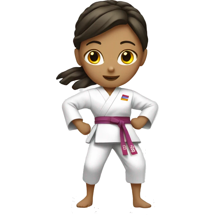 summer olympics girl karate emoji