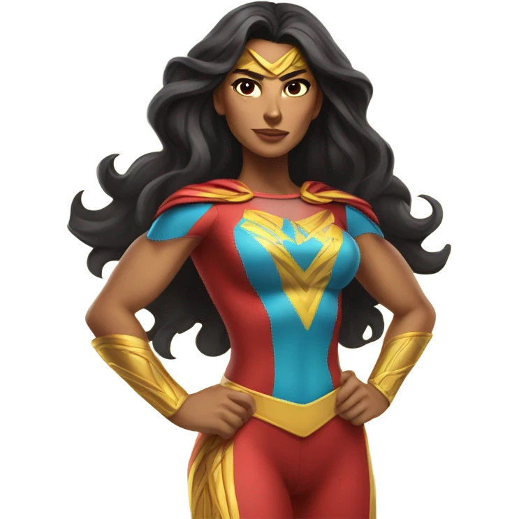 Latino woman superhero  emoji