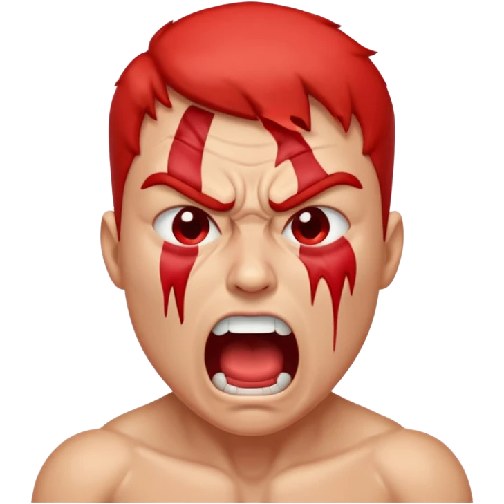 gay angry rage screaming loudly cryjng emoji
