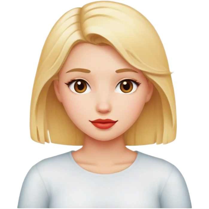In love blonde girl emoji