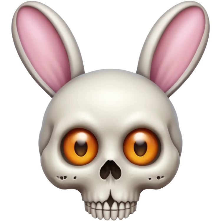 tête de mort + oreille de lapin + yeux GG emoji