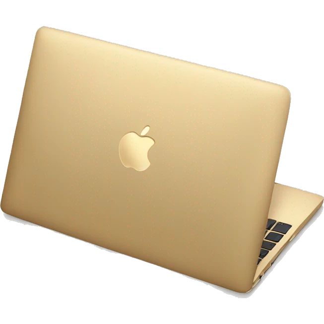 Gold macbook emoji