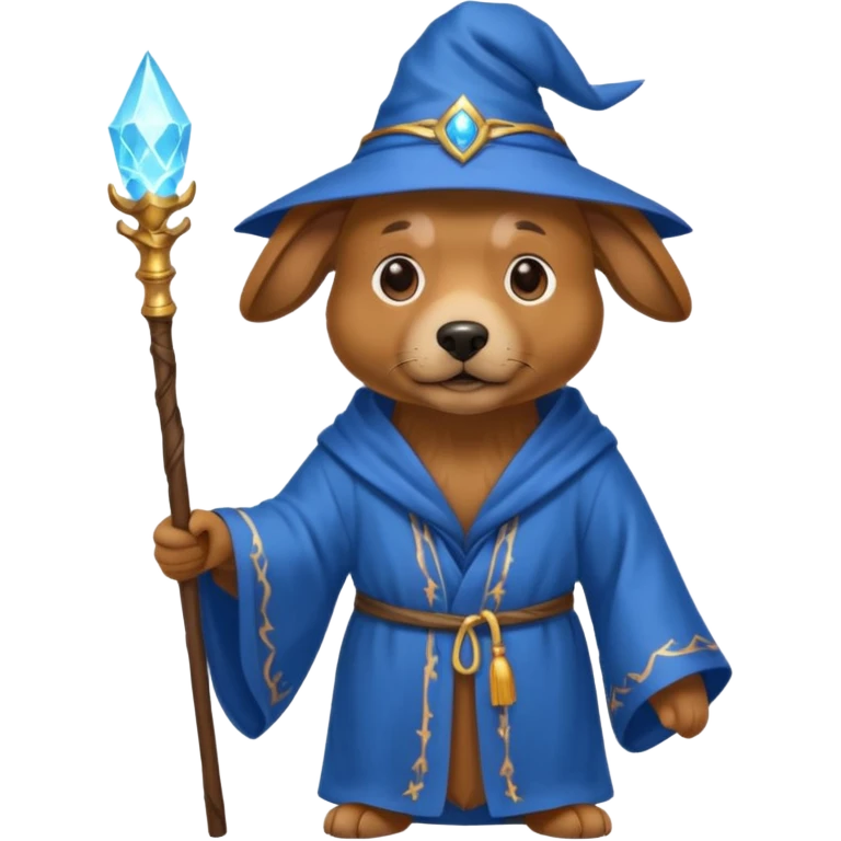 Dog wizard emoji
