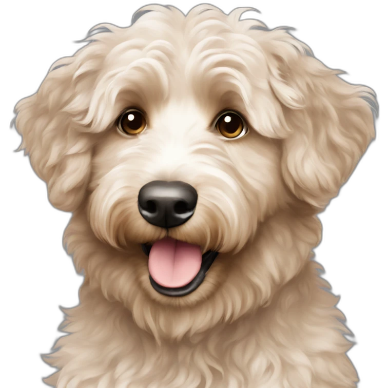 Beige aussiedoodle  emoji