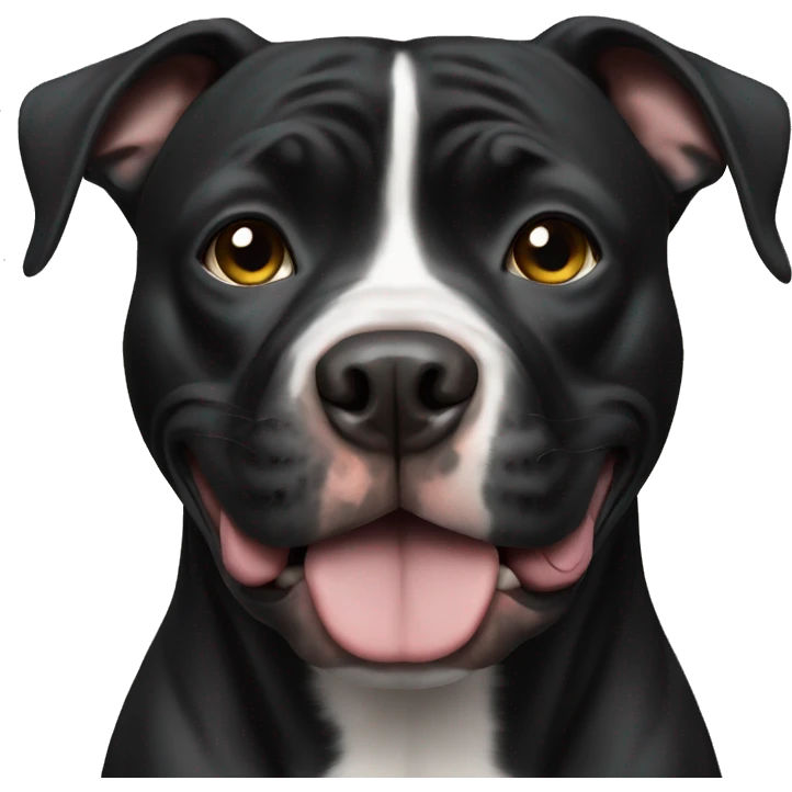 Black pitbull emoji