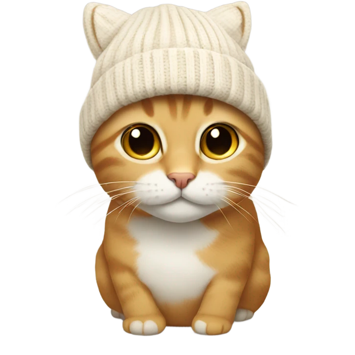 Cat wearing a beanie  emoji