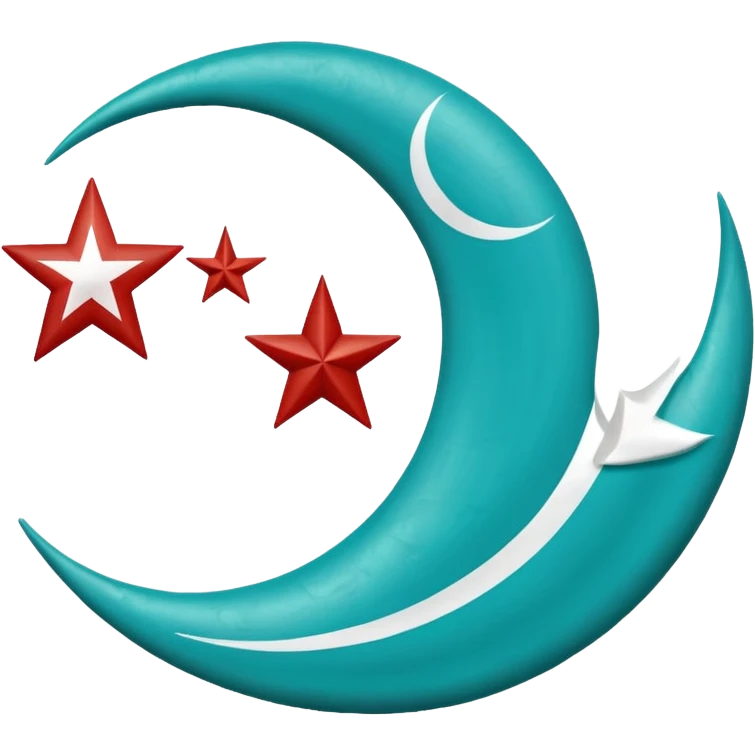 Turkuaz renginde türk bayrağı yapar mısın. Bayrak. I want to flag. 🇹🇷 Like this but turquoise. İt's must be turquoise. İt's just emoji  emoji