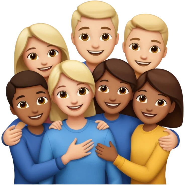 friends meeting each other emoji