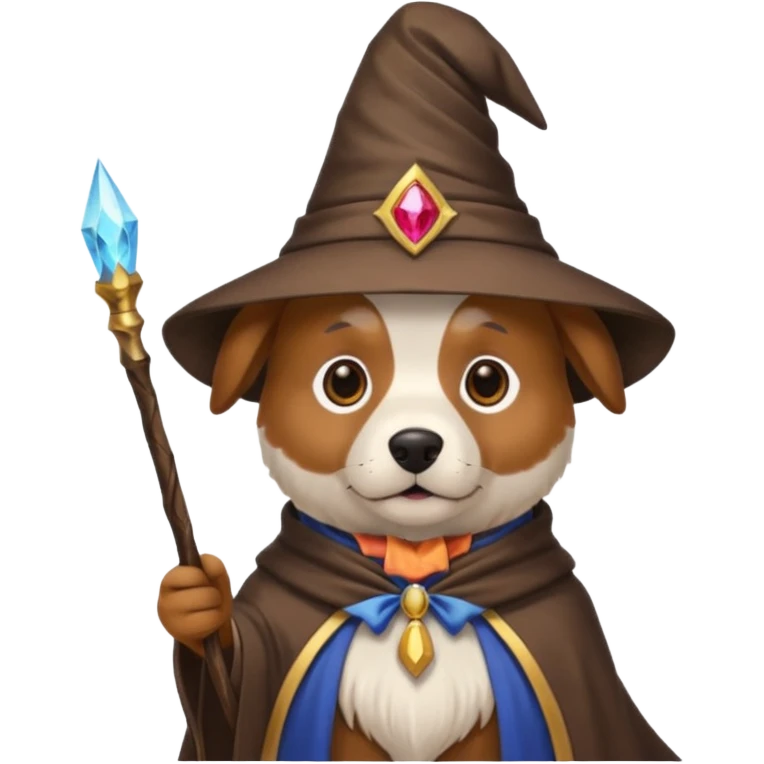 Dog wizard emoji